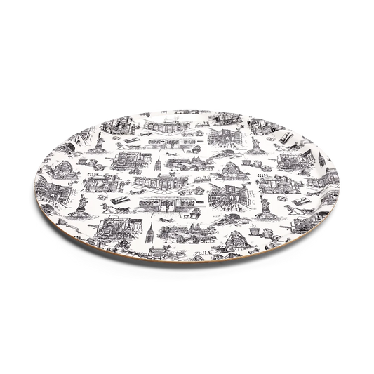 NYC TOILE - TRAY (14.5")