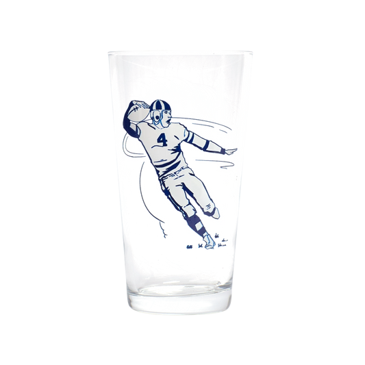 FOOTBALL PINT GLASS (19.7OZ)