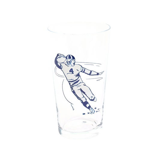 FOOTBALL PINT GLASS (19.7OZ)