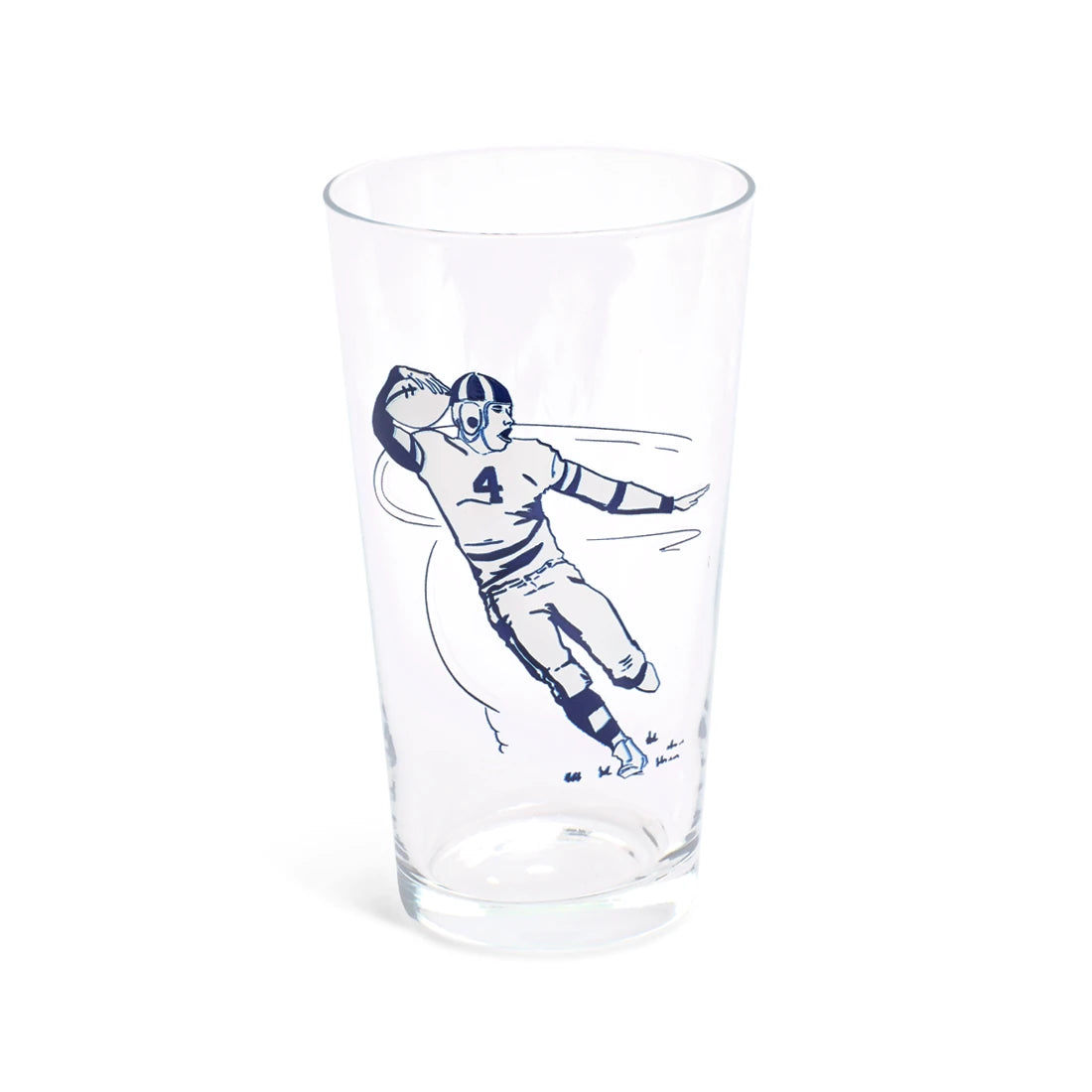 FOOTBALL PINT GLASS (19.7OZ)
