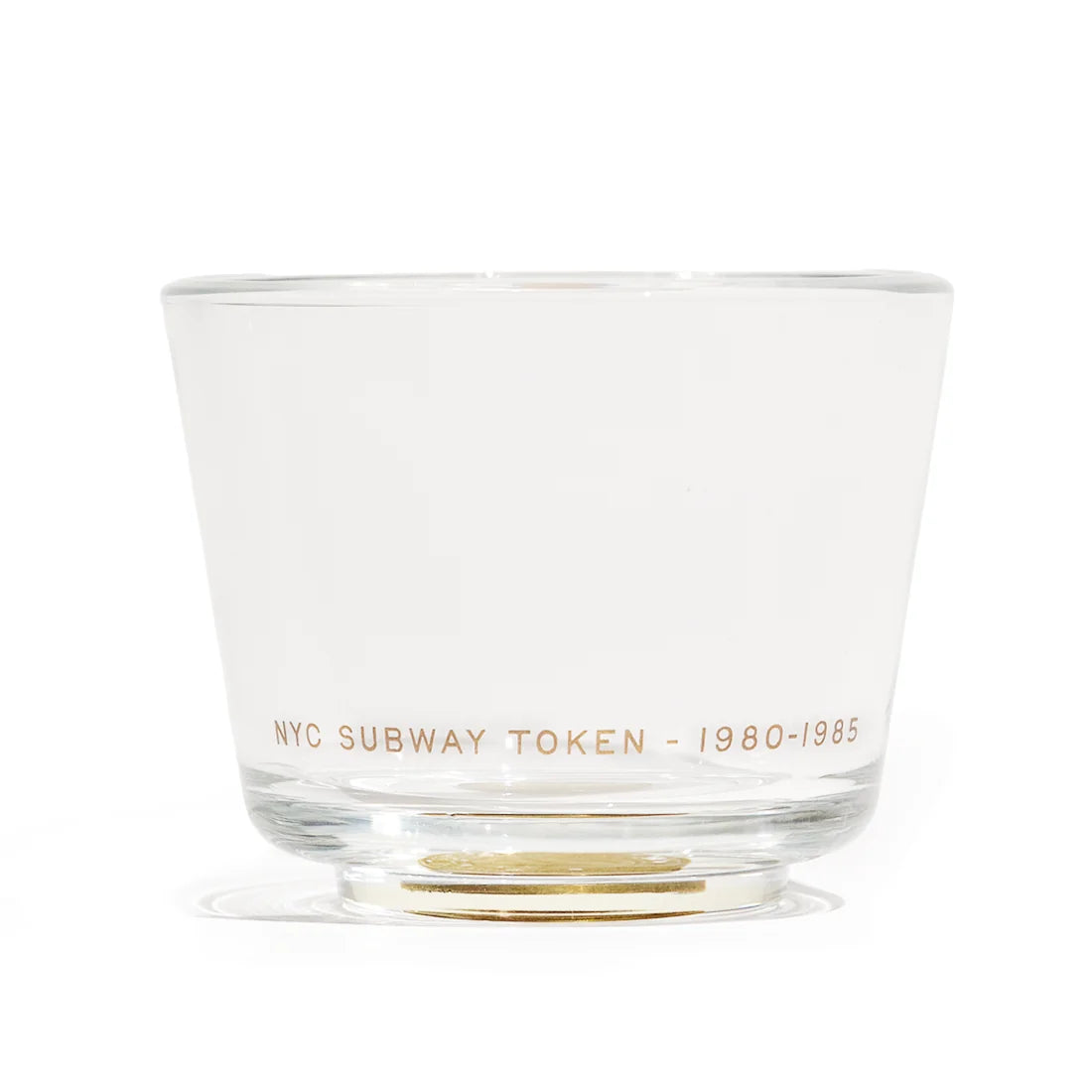 MTA - NYC SUBWAY TOKEN GLASS - SOLID BRASS ('80-'85)