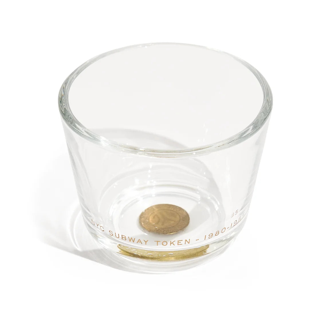 MTA - NYC SUBWAY TOKEN GLASS - SOLID BRASS ('80-'85)