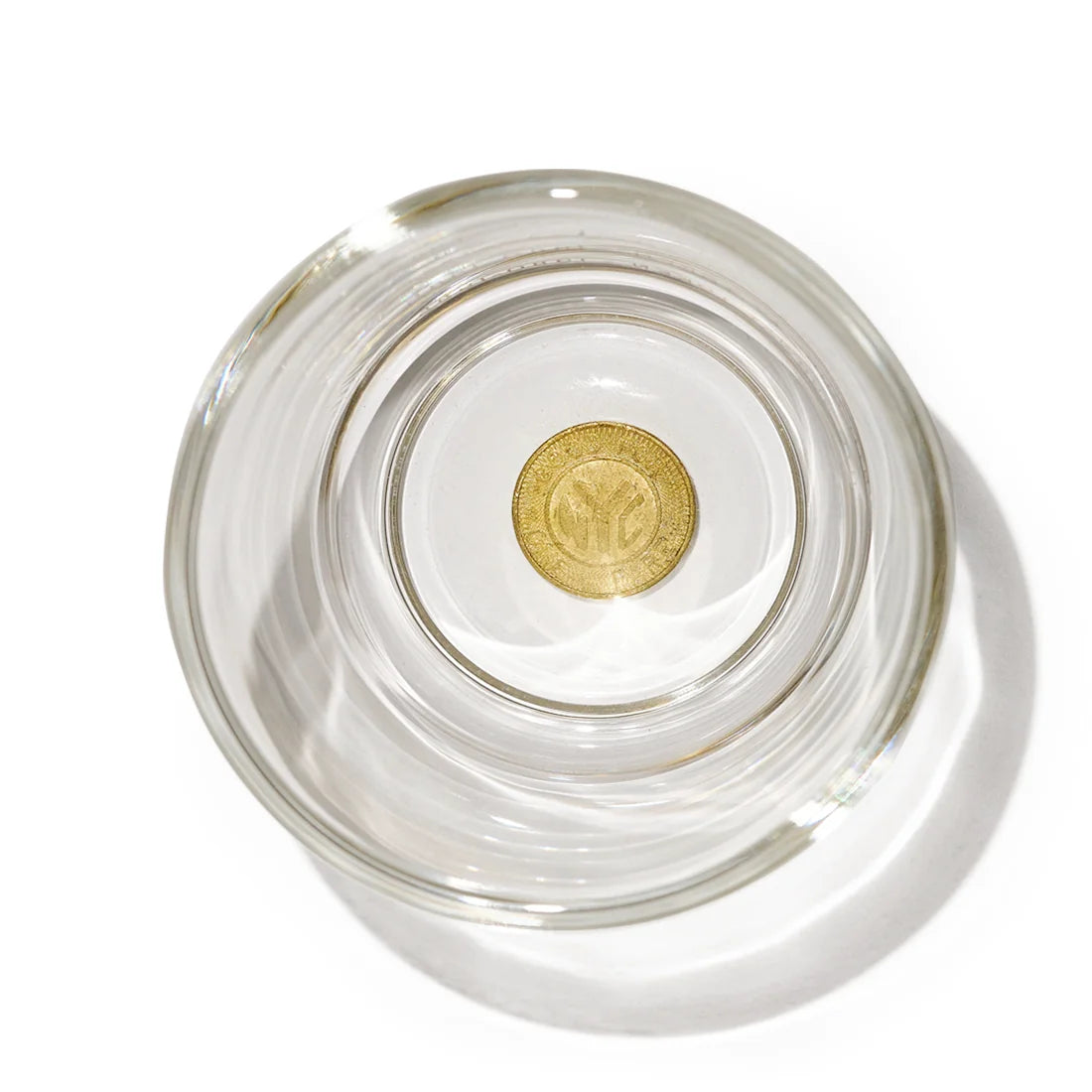 MTA - NYC SUBWAY TOKEN GLASS - SOLID BRASS ('80-'85)