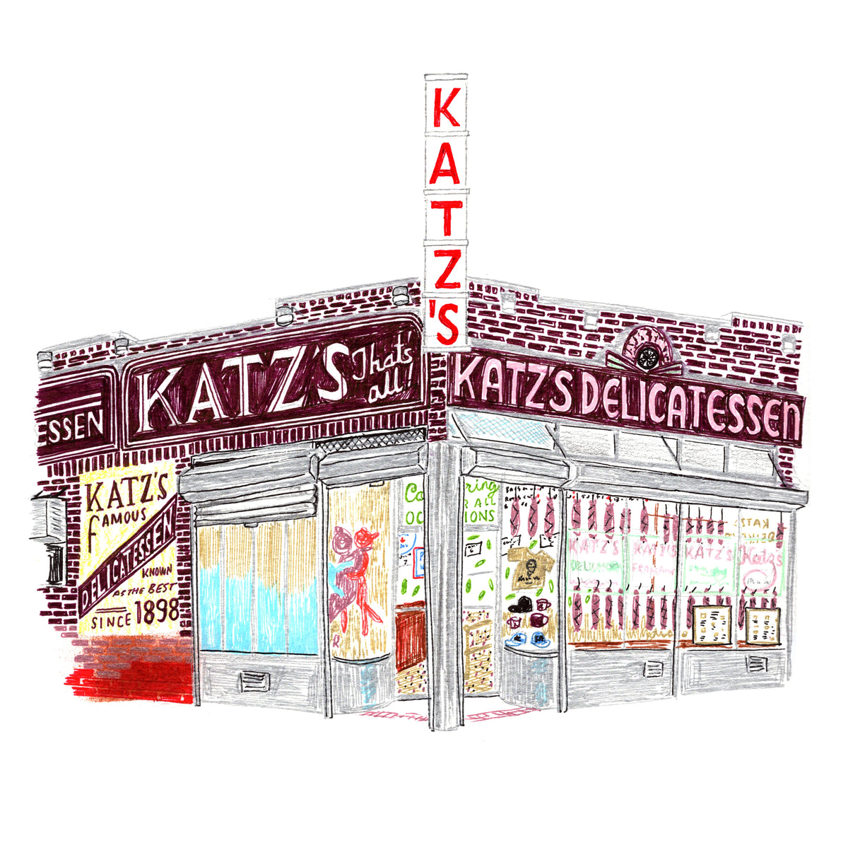KATZS DELICATESSEN BY JOEL HOLLAND (5"X7'')