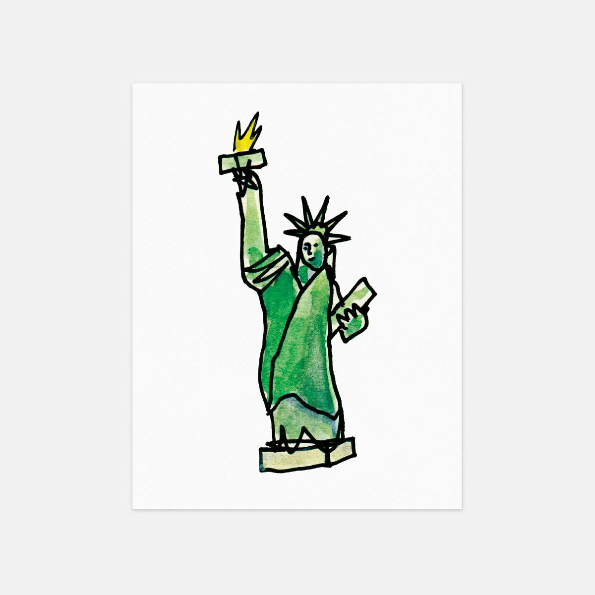 NYC POSTCARD SET BY BEN LENOVITZ (SET OF 10) (4.5"X5.5")