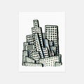 NYC POSTCARD SET BY BEN LENOVITZ (SET OF 10) (4.5"X5.5")