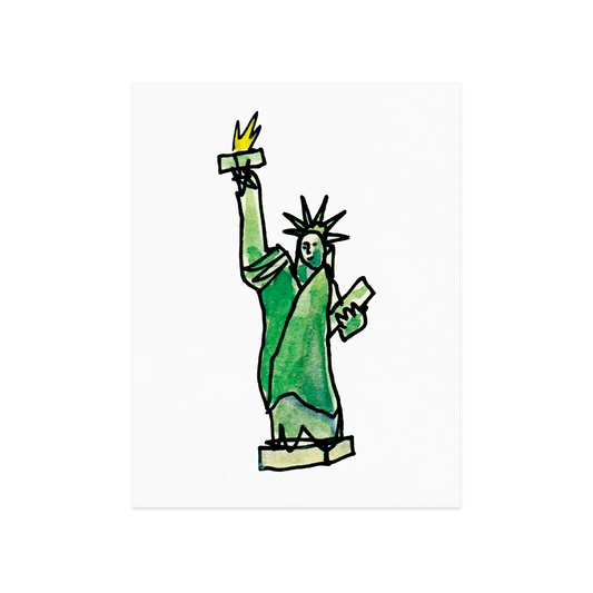 NYC POSTCARD SET BY BEN LENOVITZ (SET OF 10) (4.5"X5.5")